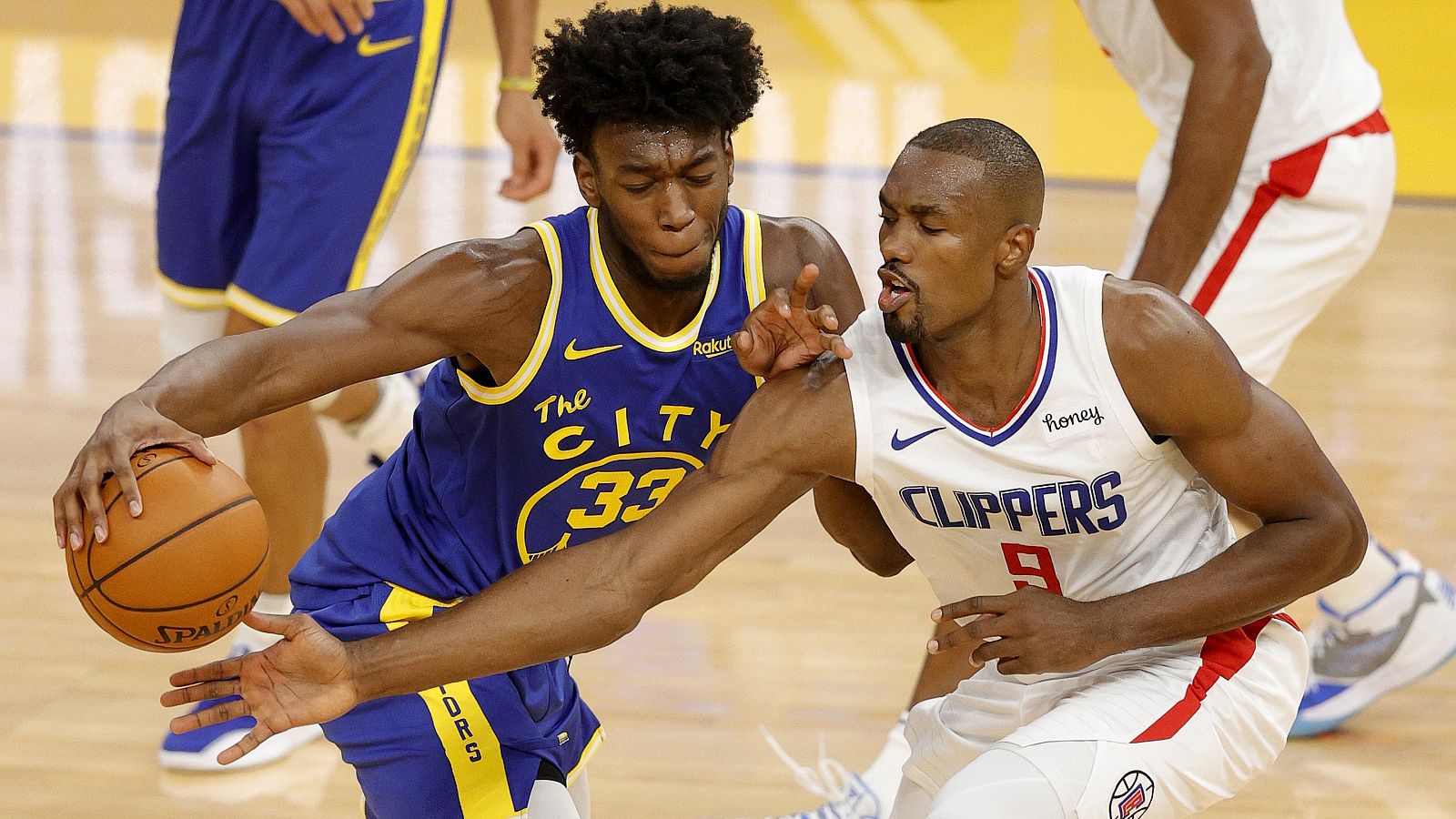 Ibaka, en el partido contra los Warriors.