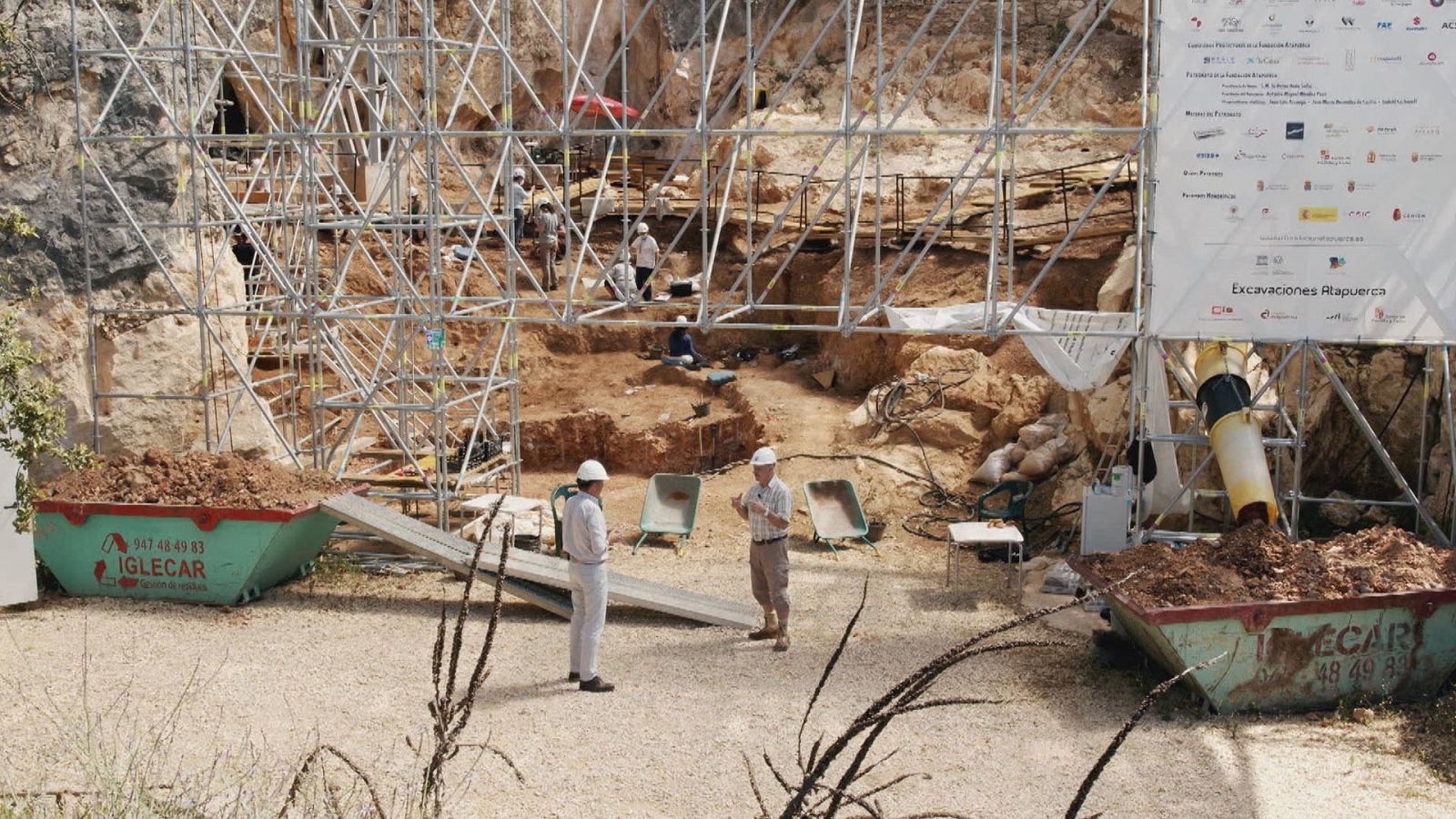 En los yacimientos de Atapuerca