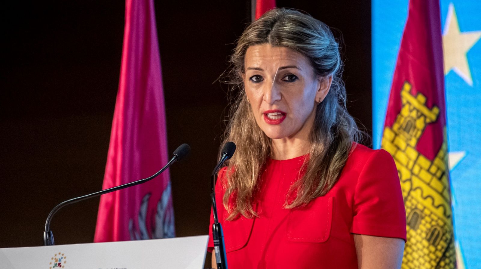 La ministra de Trabajo, Yolanda Díaz, durante un evento en Toledo la semana pasada