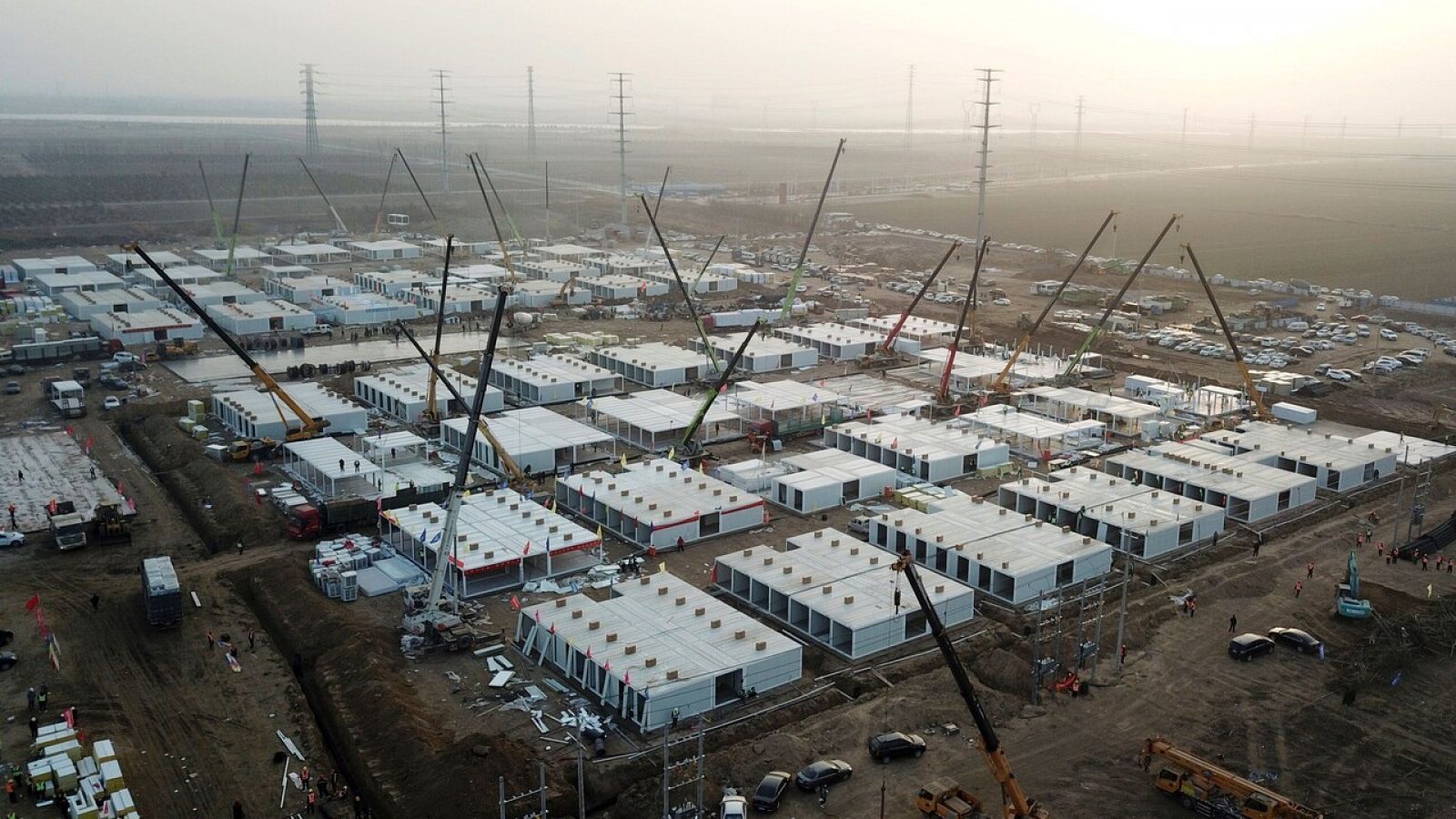 Imagen del cuanto de cuarentena en Shijiazhuang, provincia de Hebei. Foto: CNS / AFP