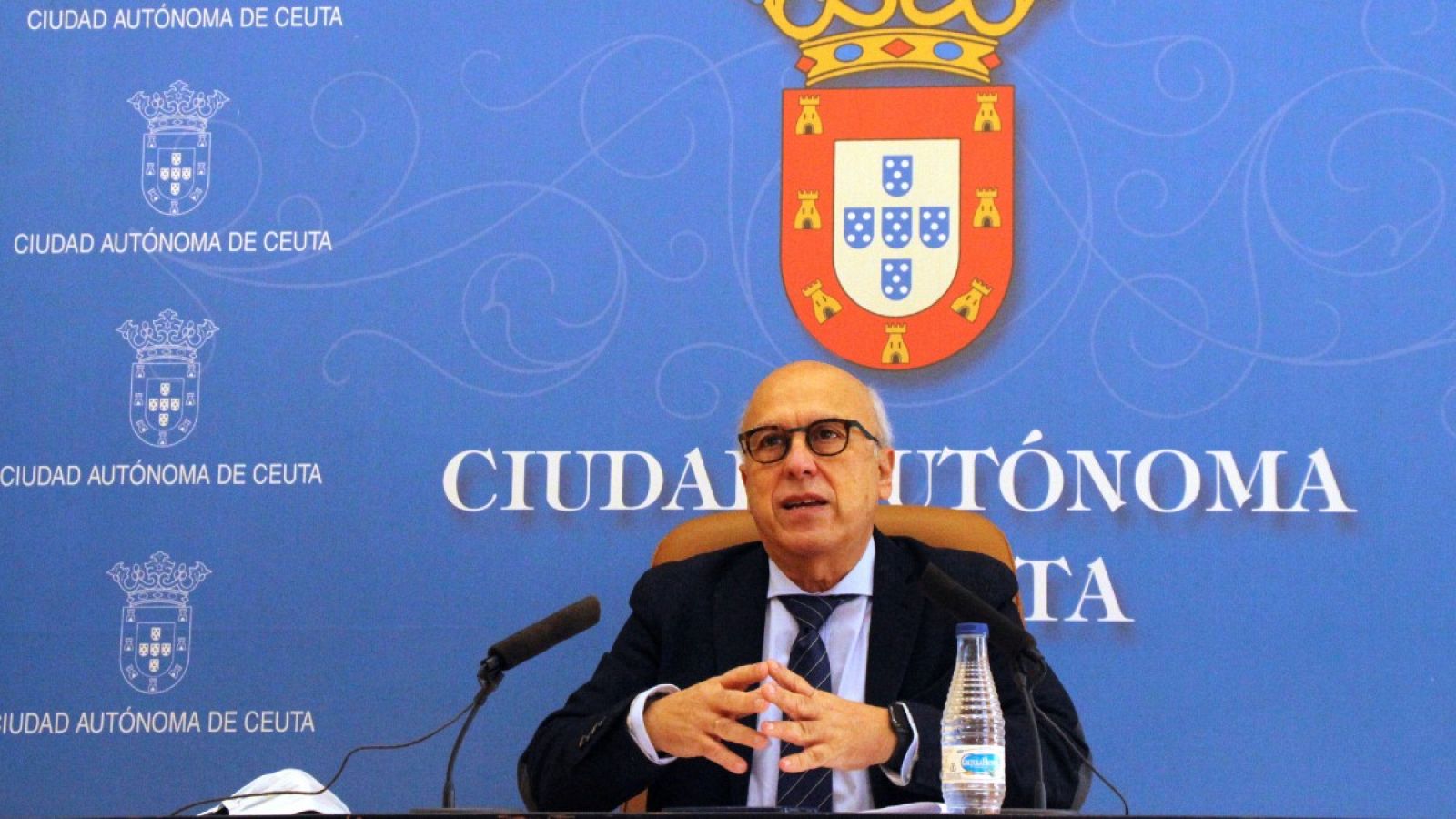 El consejero de Sanidad de Ceuta, Javier Guerrero