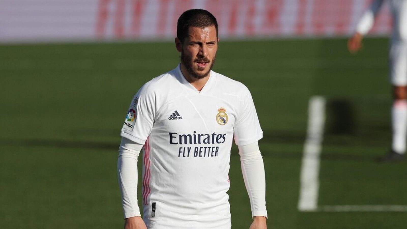El belga Eden Hazard durante el partido del Real Madrid contra el Levante.