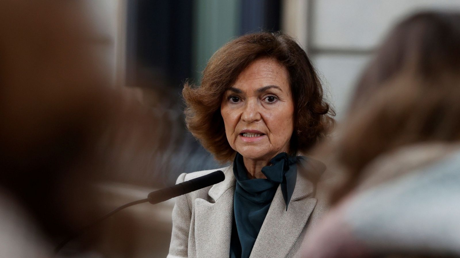 La vicepresidenta segunda del Gobierno, Carmen Calvo.