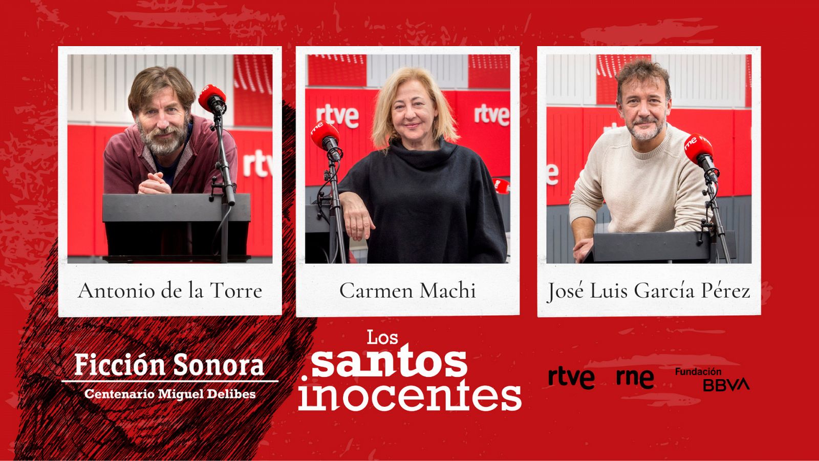 Antonio de la Torre, Carmen Machi y José Luis García Pérez, tres de las voces de la ficción sonora 'Los santos inocentes'