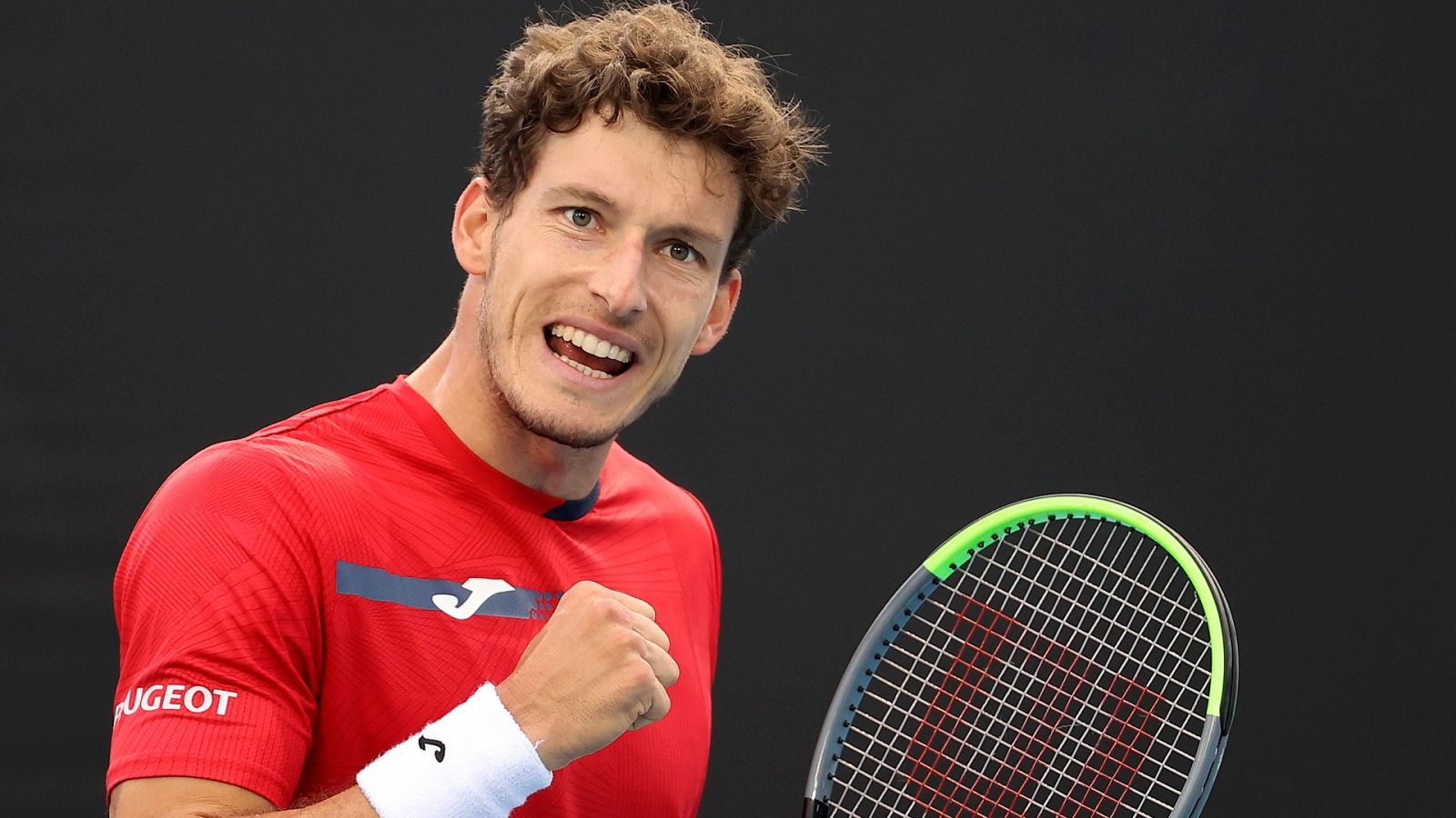 Pablo Carreño celebra su victoria ante Nishikori.