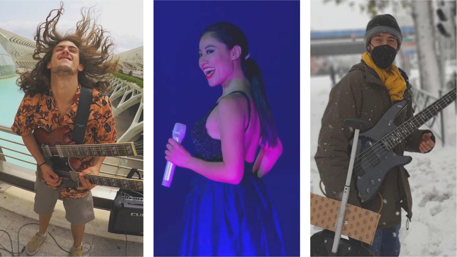  Borja Catanesi, Bárbara Arcadia y Guille González son artistas callejeros 