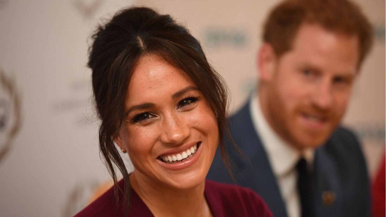 Meghan Markle junto a su esposo, el príncipe Harry