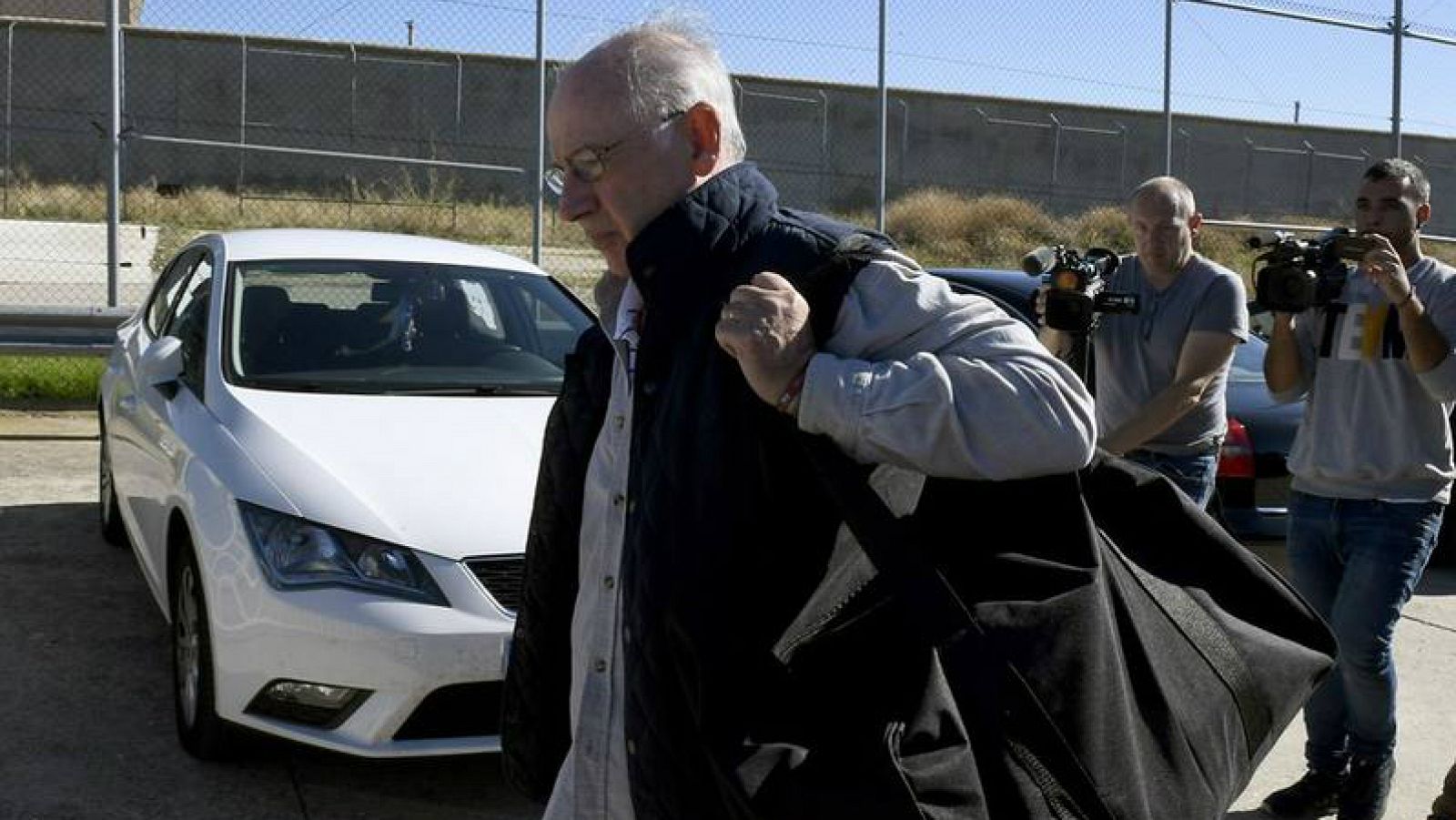 Rodrigo Rato camino de la prisión de Soto del Real