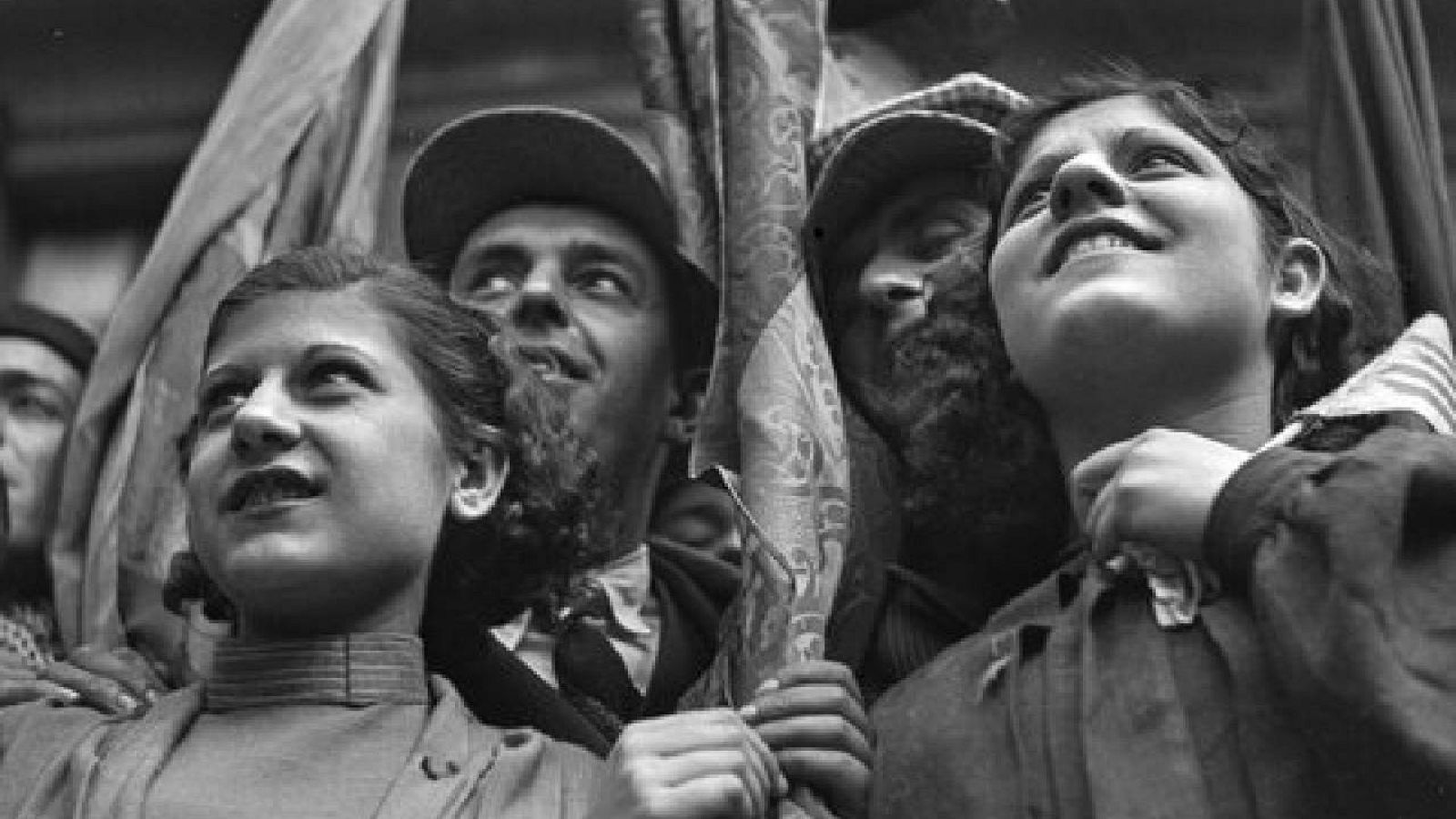  Fotografia d'Antoni Campañà del retorn de Lluís Companys, 1936.