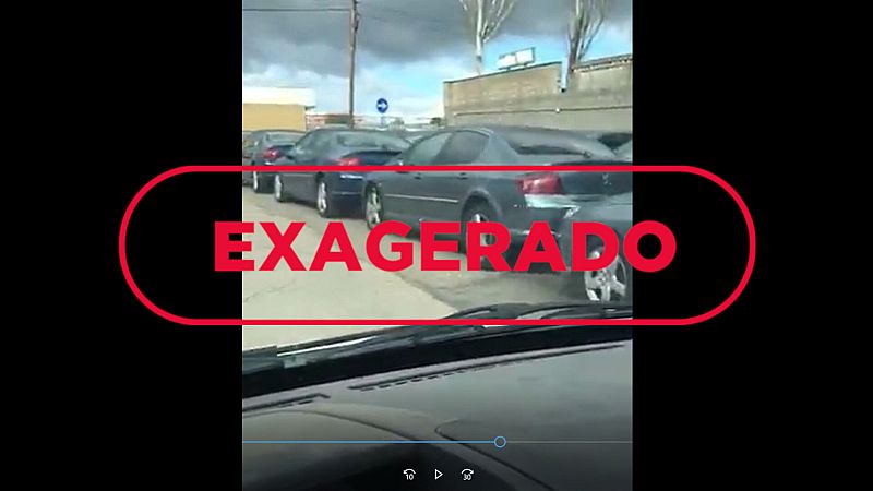 Captura de pantalla de vídeo sobre coches oficiales en desguace