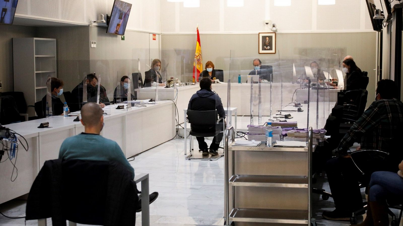 Vista del interior de la Sala de lo Penal de la Audiencia Nacional de Madrid