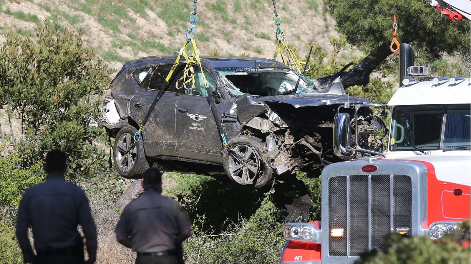 Tiger Woods, así ha quedado su coche tras su accidente