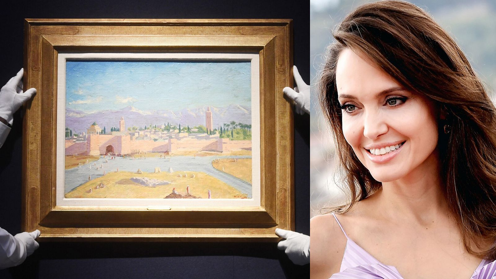 La pintura que hasta hoy atesoraba Jolie, titulada 'Tower of the Koutoubia Mosque', era de gran estima para Churchill.