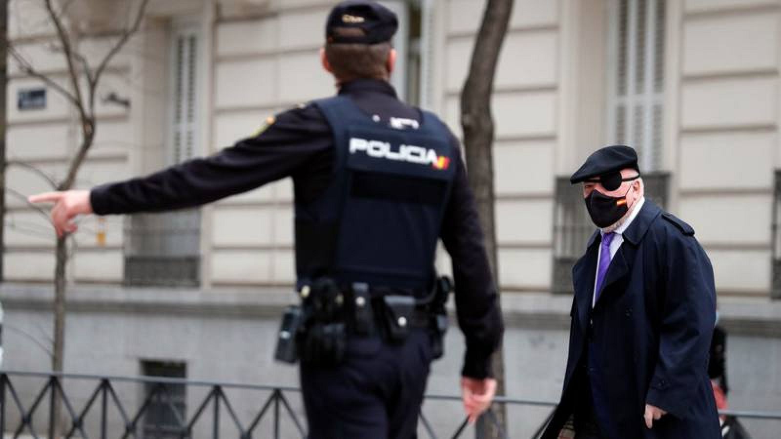 El excomisario José Manuel Villarejo a su llegada a la Audiencia Nacional