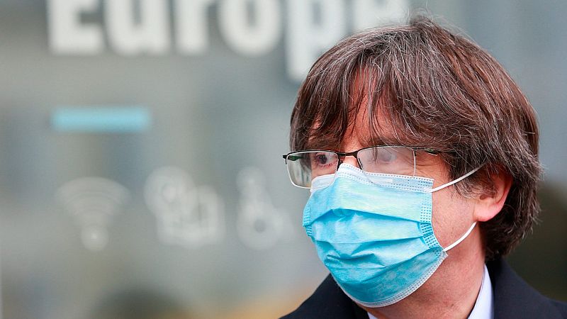 El expresident de la Generalitat Carles Puigdemont ante el Parlamento Europeo