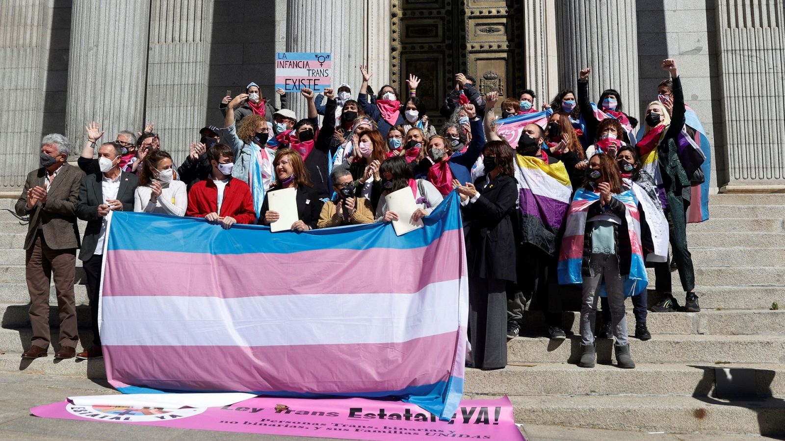 Manifestación por una 'ley trans' en el Congreso