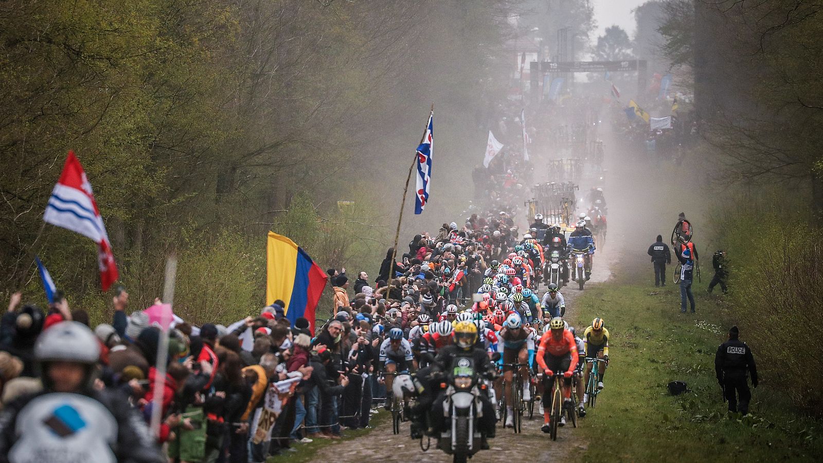 La París-Roubaix, en su última edición disputada, en 2019.