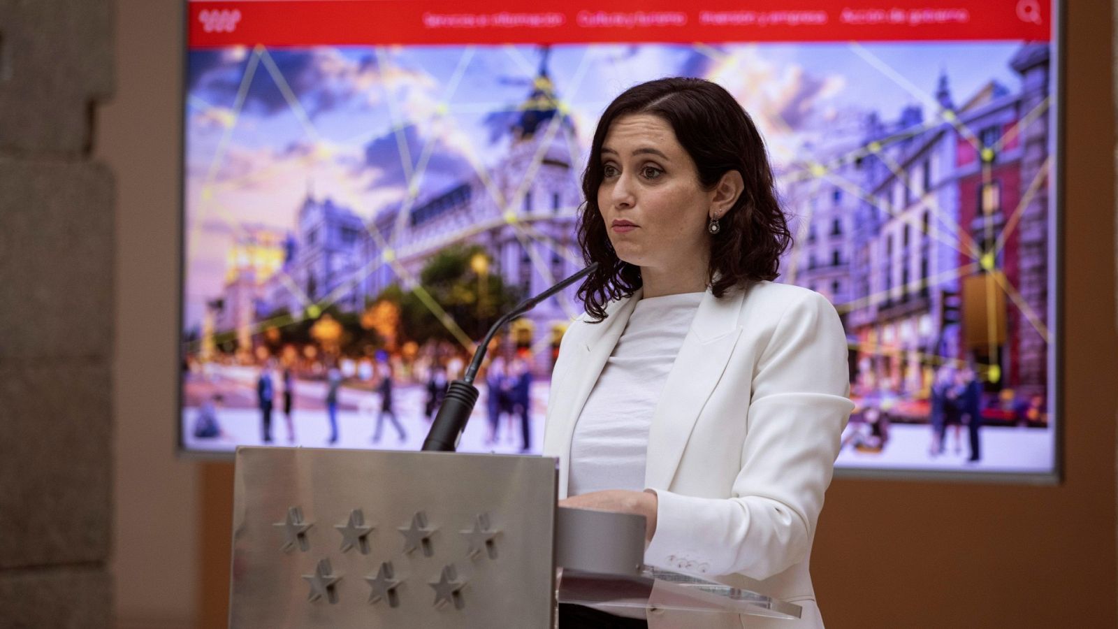 La presidenta de la Comunidad de Madrid, Isabel Díaz Ayuso