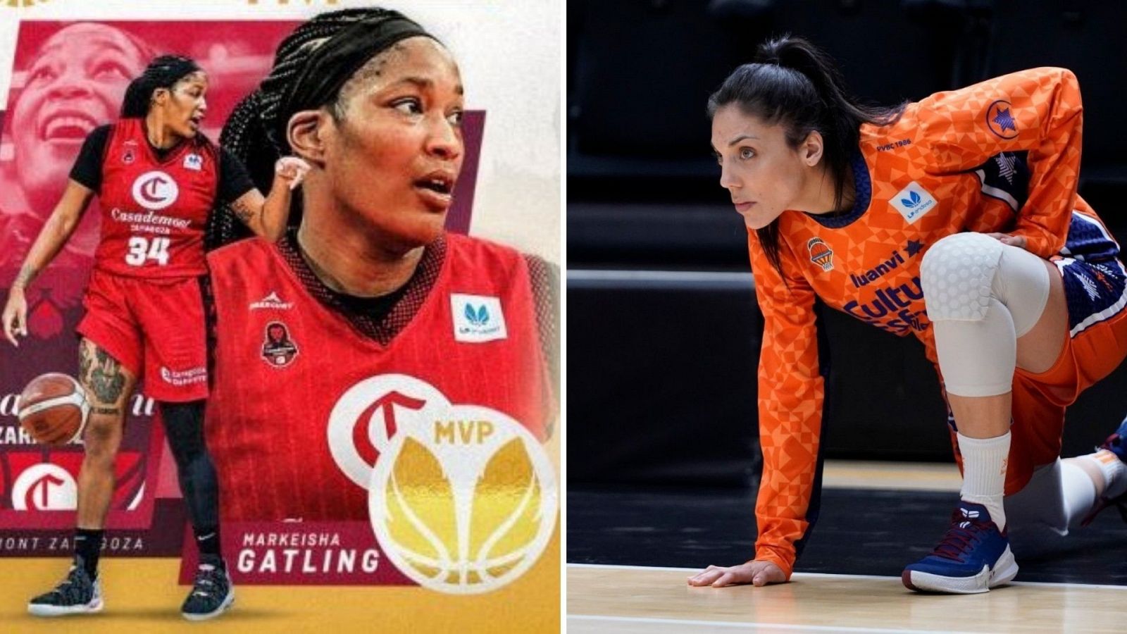 Keisha Gatling y Cristina Ouviña