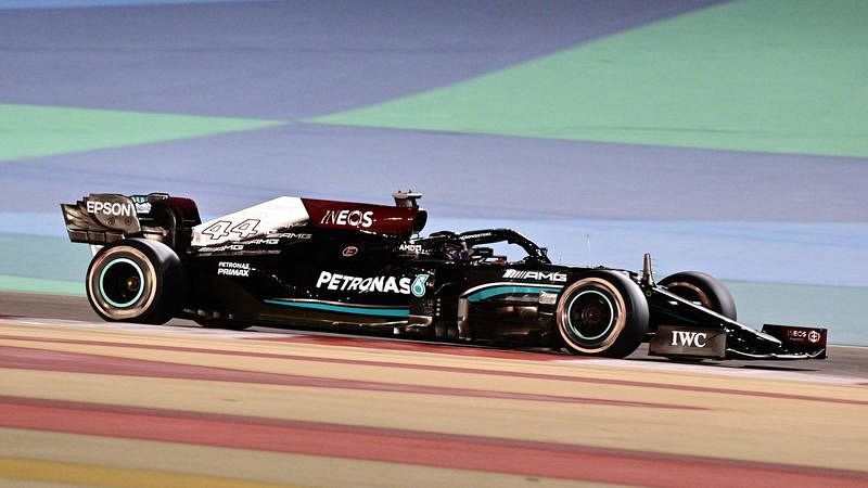 Lewis Hamilton, en el GP de Baréin.