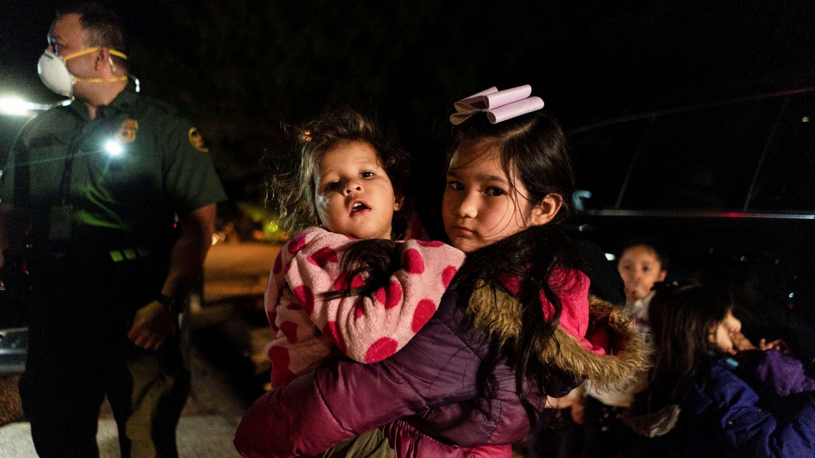 Niños migrantes en la frontera de Estados Unidos