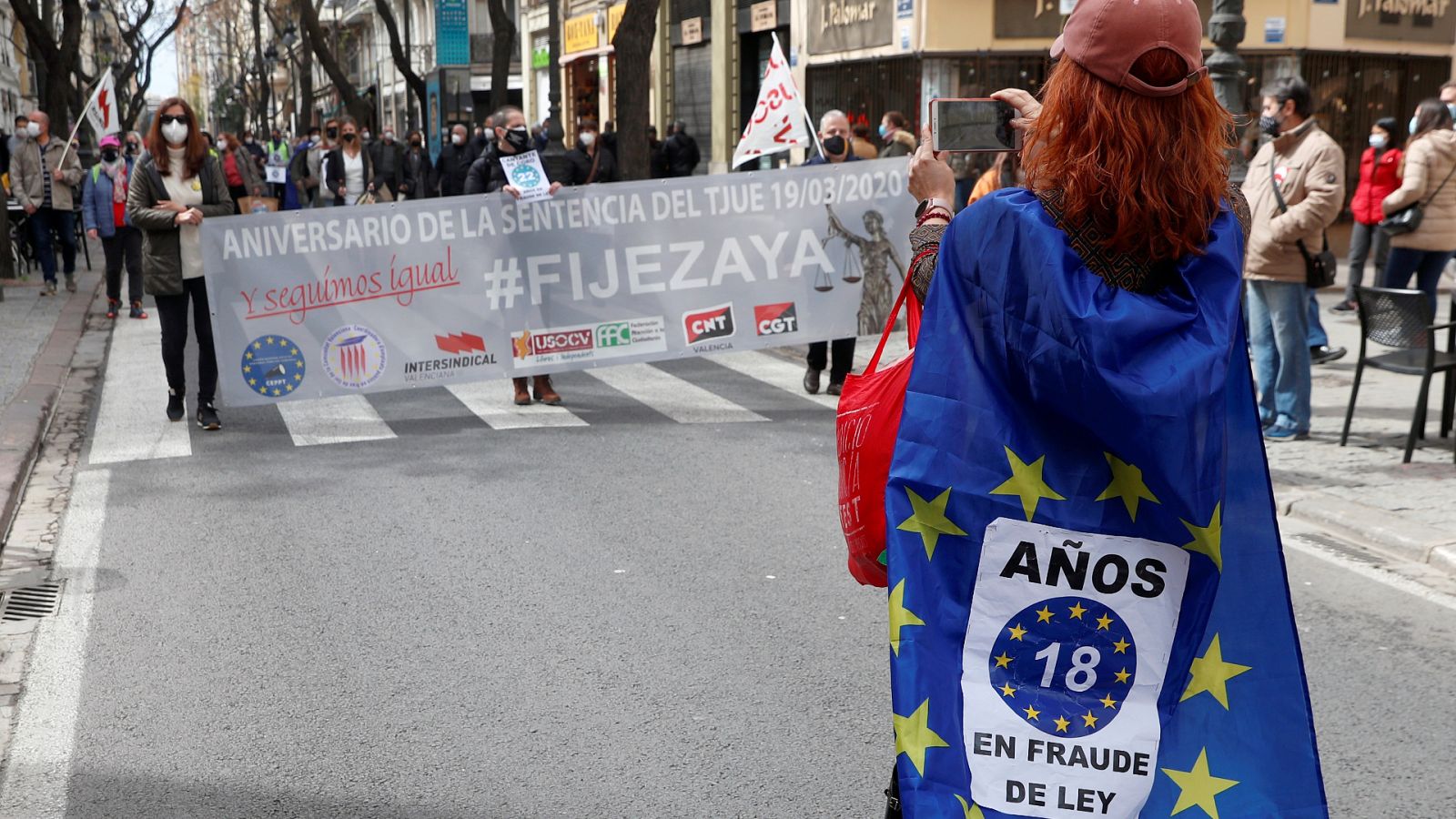 Manifestación interinos Valencia