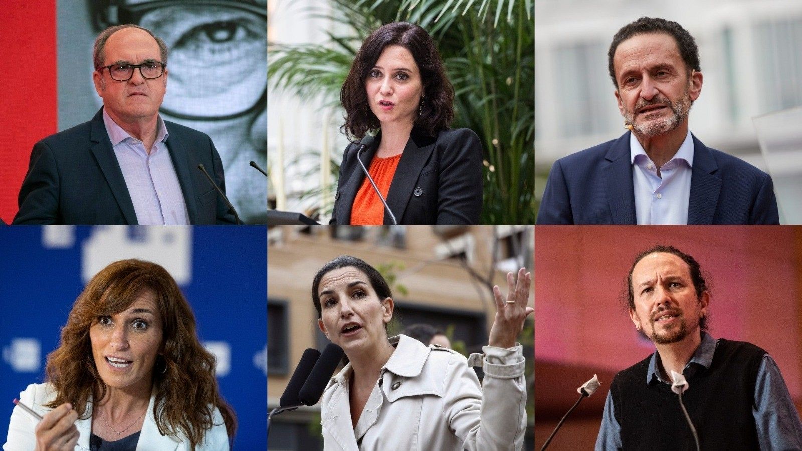 Candidatos a la Presidencia de la Comunidad de Madrid el 4M