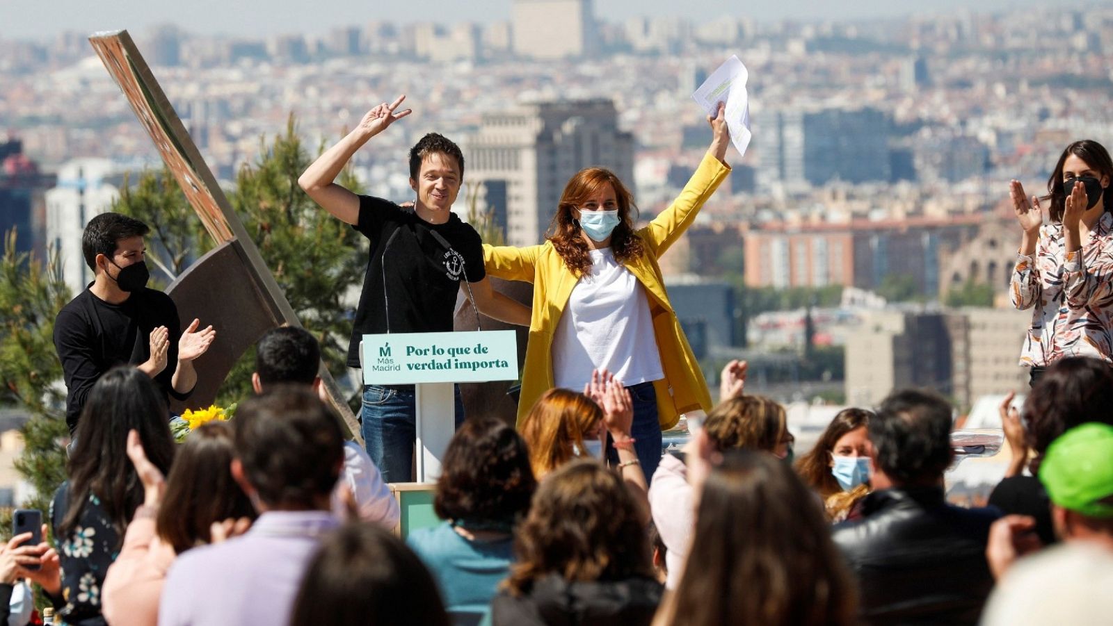 Primer acto de campaña de Más Madrid