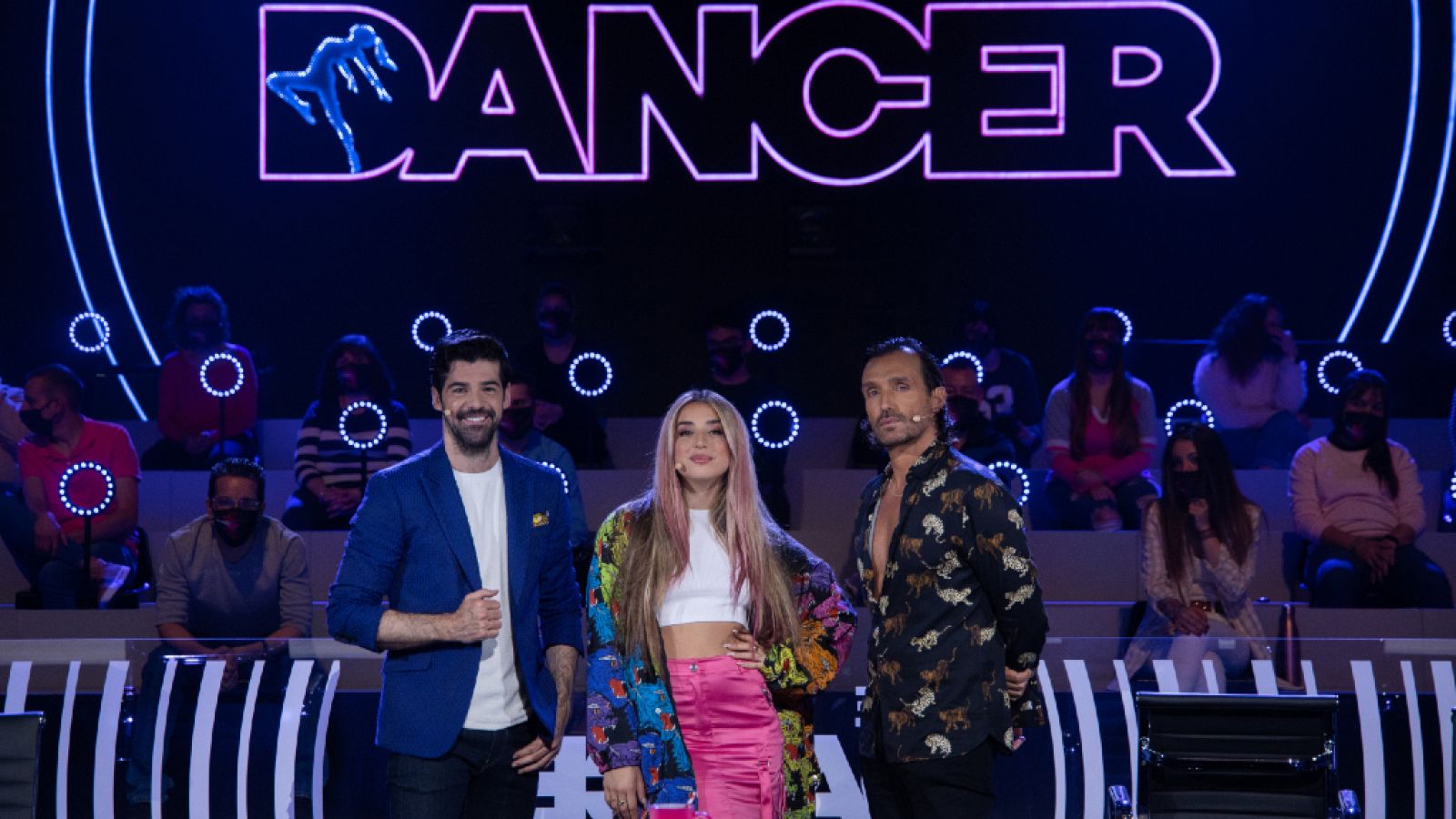 Miguel Ángel Muñoz, Lola Indigo y Rafa Méndez en 'The Dancer'