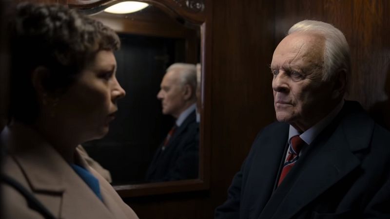 Olivia Colman y Anthony Hopkins en 'El padre'.