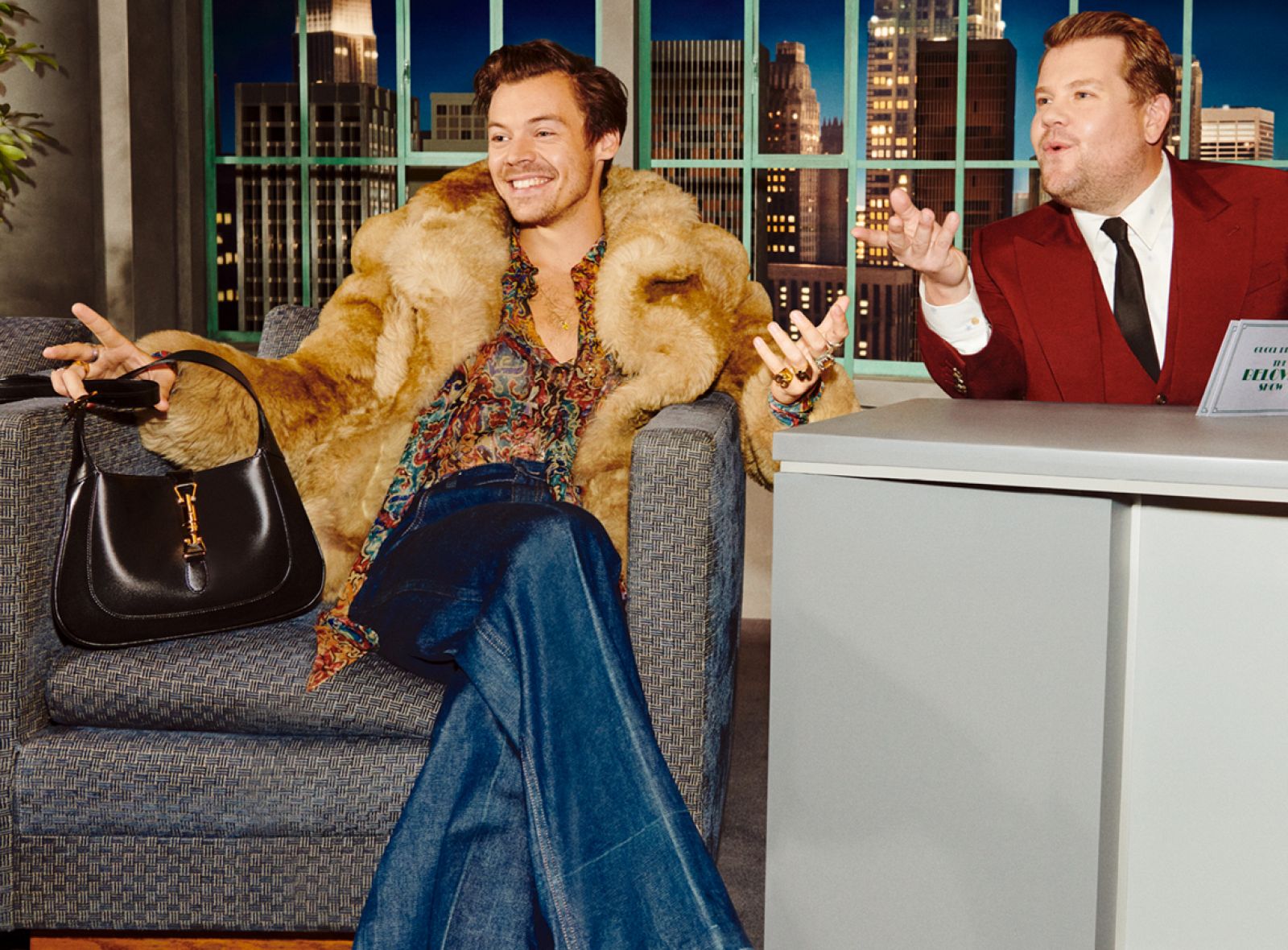 Harry Styles y James Corden presentan Beloved, la nueva campaña de Gucci