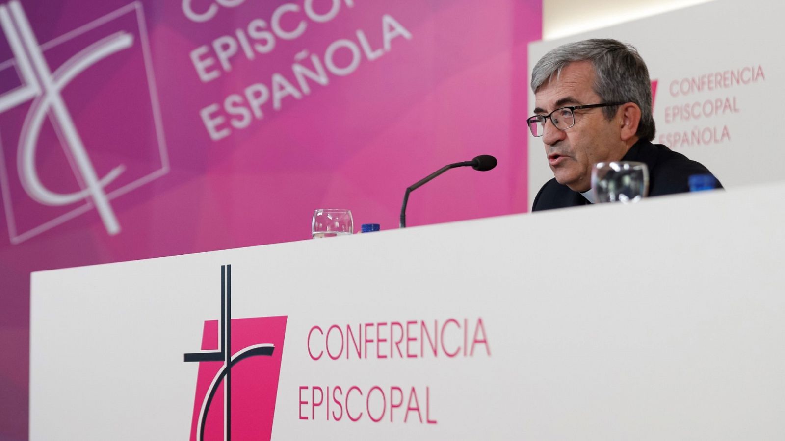 Imagen de archivo en la que aparece el portavoz de la Conferencia Episcopal Española, Luis Argüello.