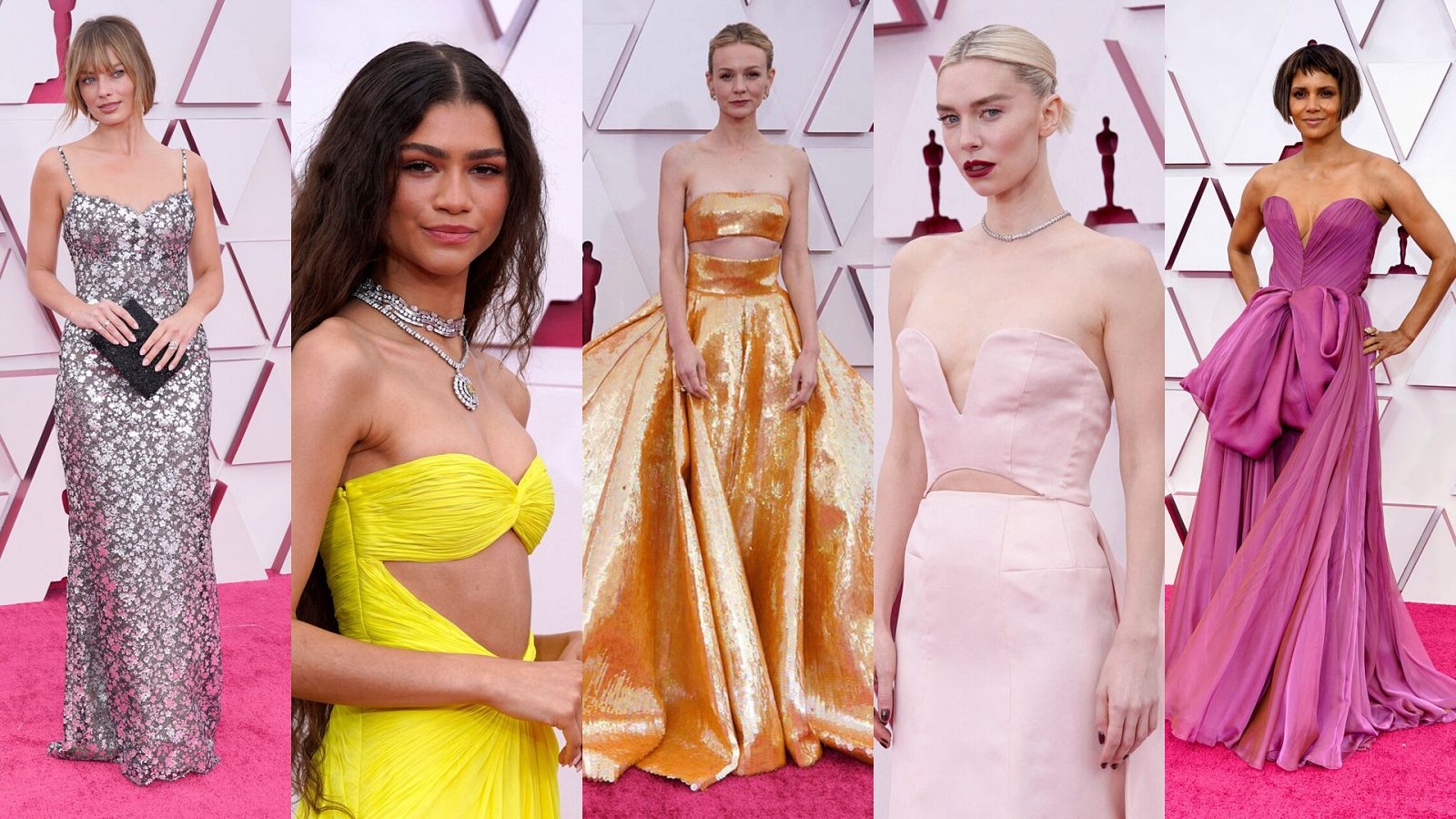 Los colores fueron protagonistas en la alfombra roja de los Óscar, Gente, Entretenimiento