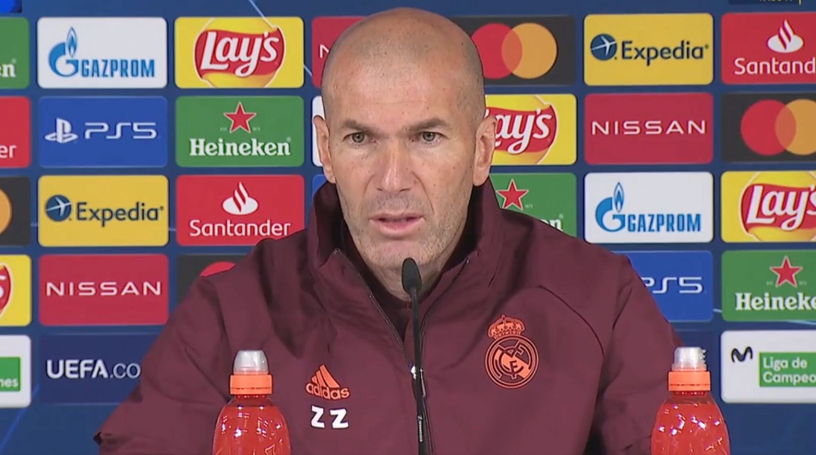 Zidane en rueda de prensa