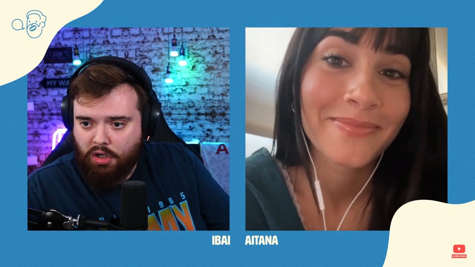  Aitana e Ibai Llanos en 'Charlando tranquilamente'