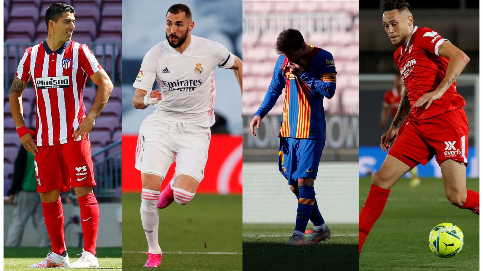 Real Madrid, Barcelona y Sevilla, al acecho del Atlético.