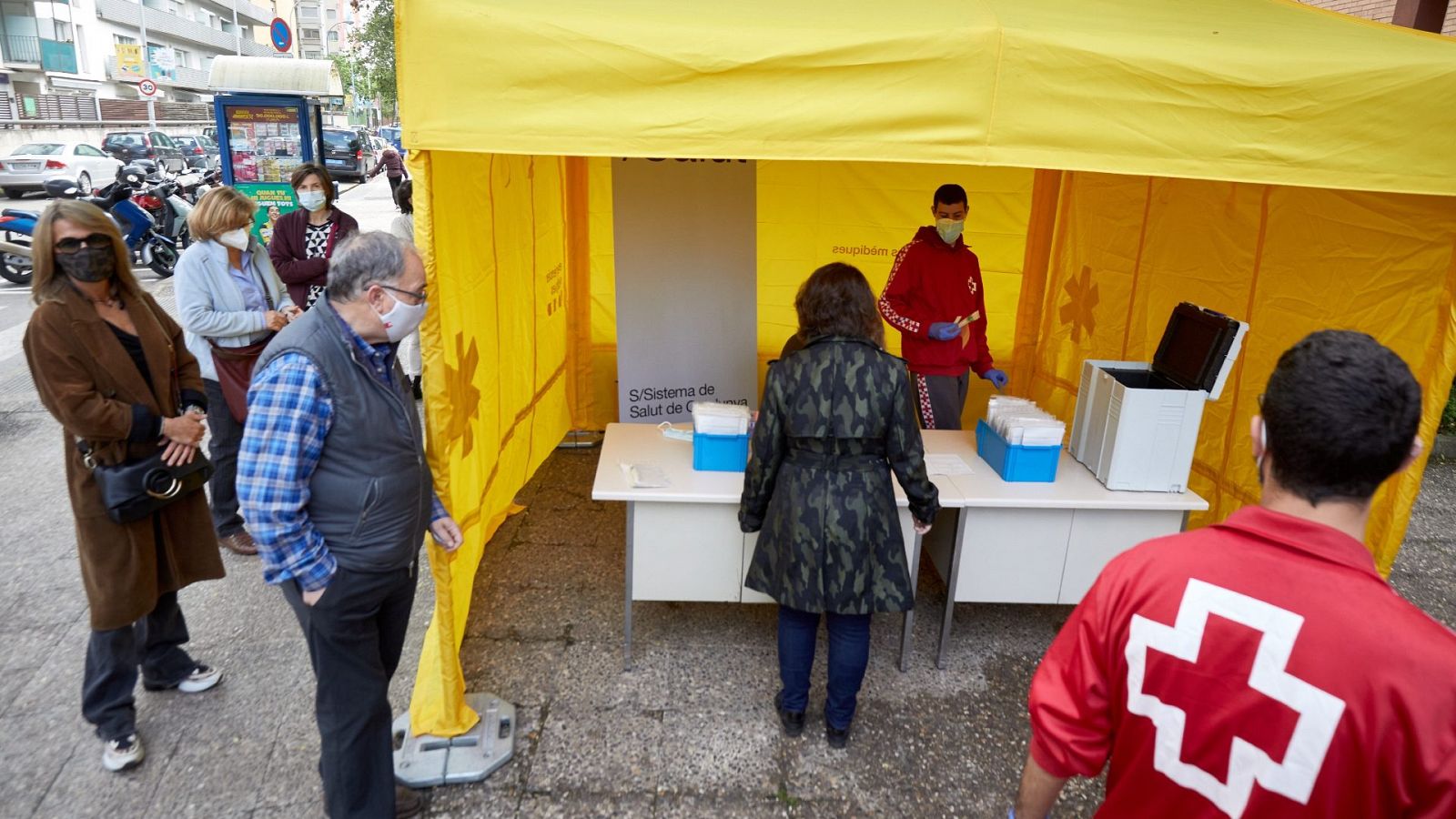 Cribado poblacional con PCR para detectar casos de coronavirus en Girona Cataluña