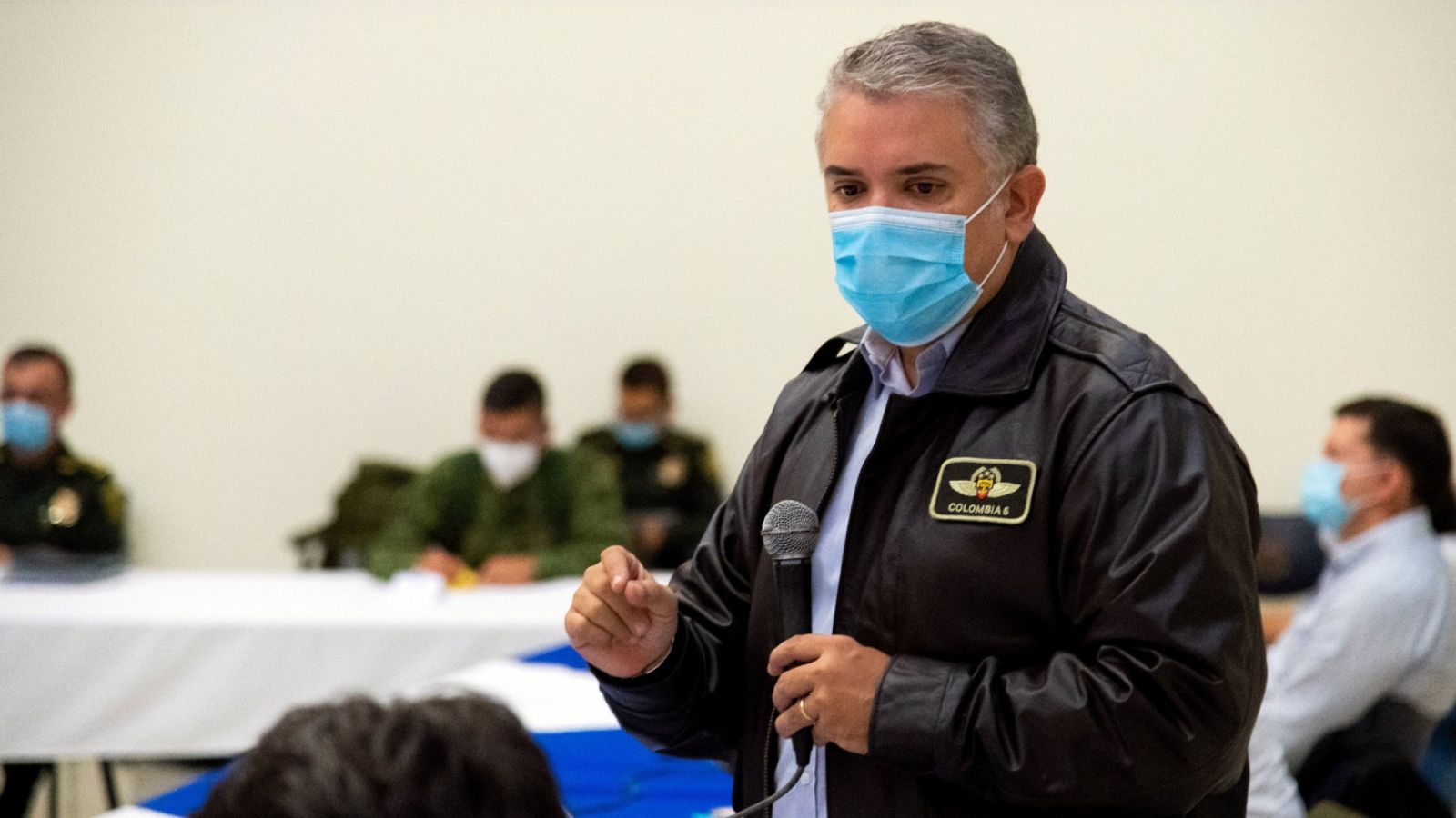 Una imagen del 10 de mayo de 2021 del presidente de Colombia, Iván Duque.