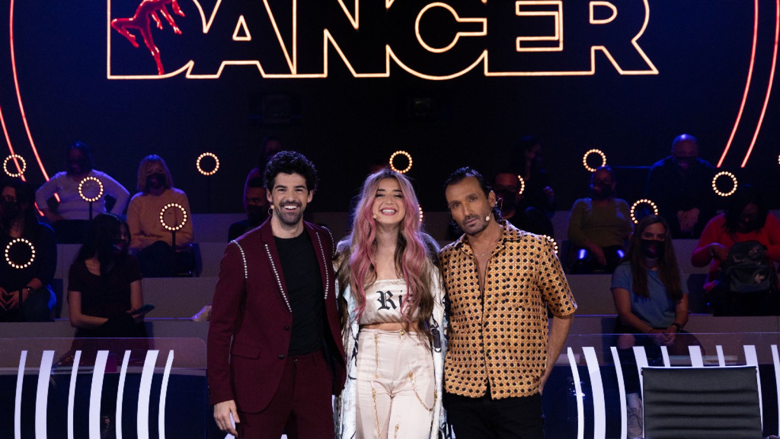 Miguel Ángel Muñoz, Lola Indigo y Rafa Méndez en 'The Dancer'