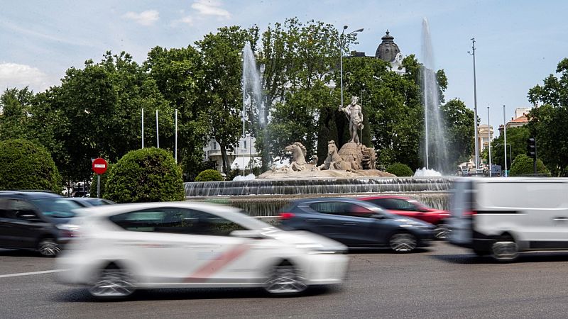 Una imagen de la fuente de Neptuno, en Madrid.