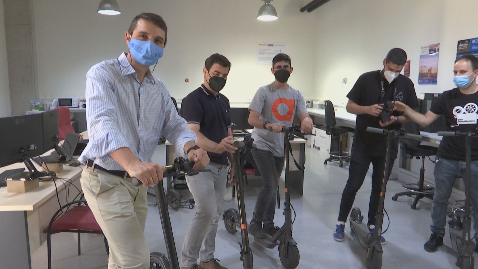 Patinetes para medir la contaminación de Cartagena