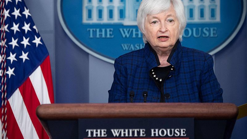 Una imagen de la secretaria del Tesoro de Estados Unidos, Janet Yellen.