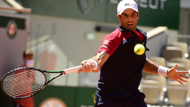 Pablo Andújar, en su partido contra Thiem.
