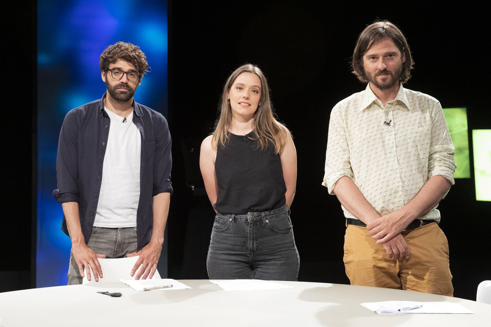 David Verdaguer, María Rodríguez Soto y Carlos Marqués-Marcet.