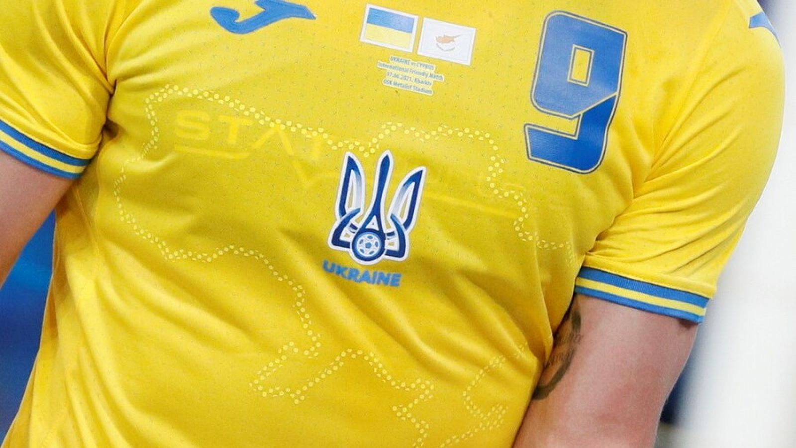 La camiseta de Ucrania para la Eurocopa 2021 con la península de Crimea