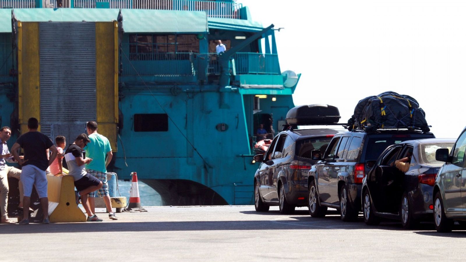 Imagen de la última Operación Paso del Estrecho, la de 2019, en el puerto de Algeciras