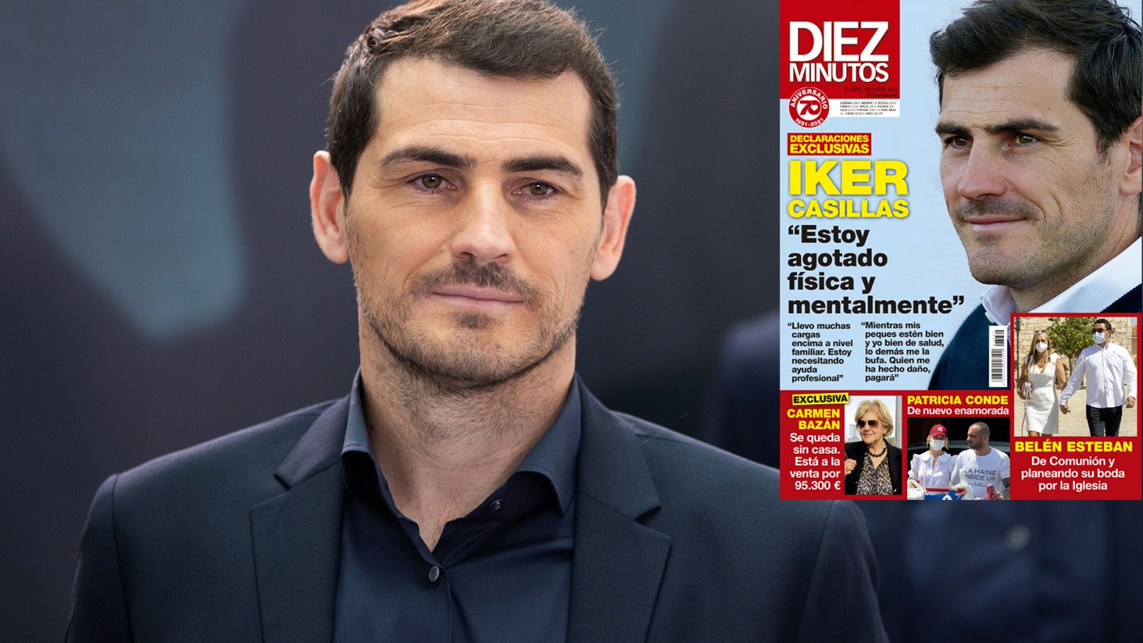 Iker Casillas, indignado, dice que no ha dado declaraciones a la revista 'Diez Minutos'