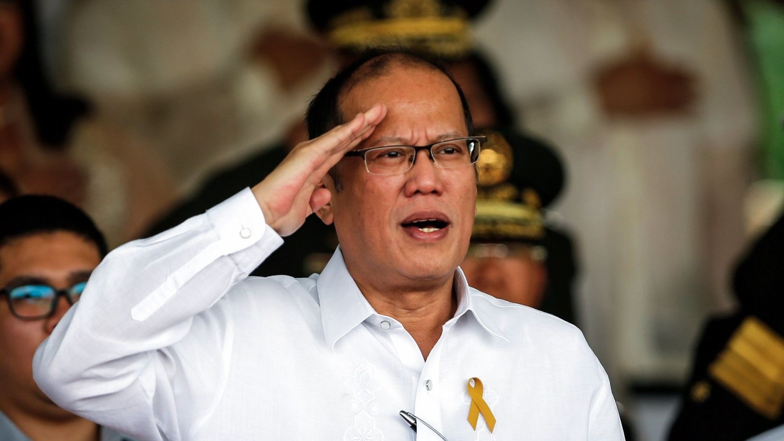 Benigno Aquino en una imagen de archivo durante un desfile militar en 2016 en Manila