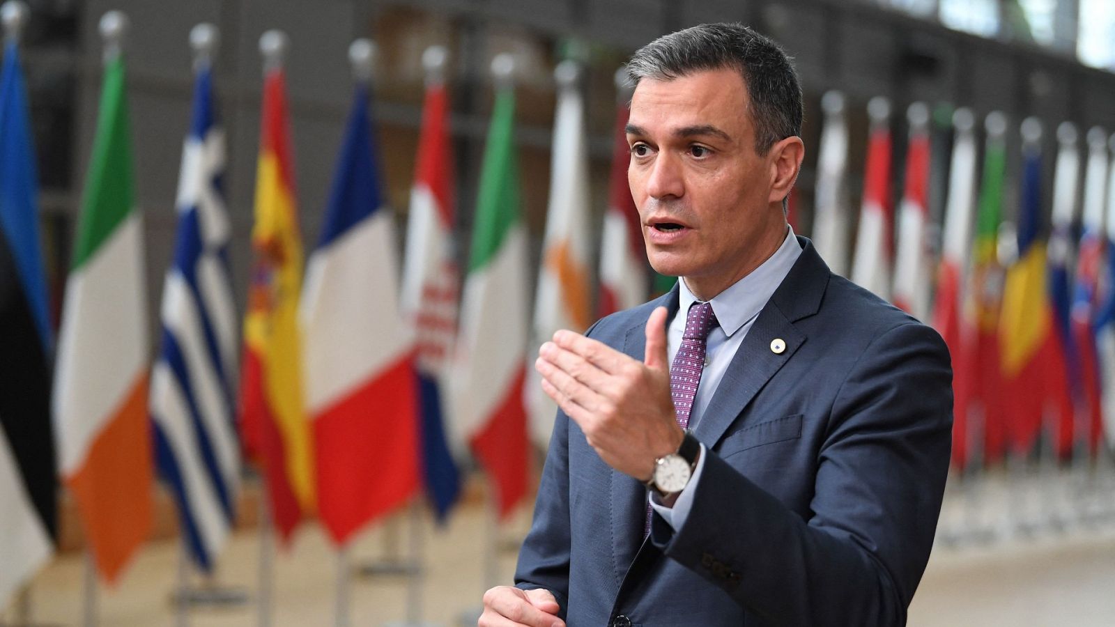 El presidente del Gobierno, Pedro Sánchez, en Bruselas