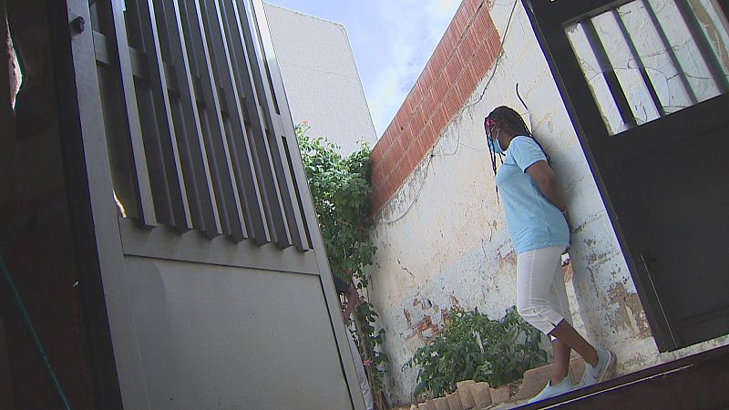 Christy Dorcelus en una casa de acogida de La Puebla de Almoradiel